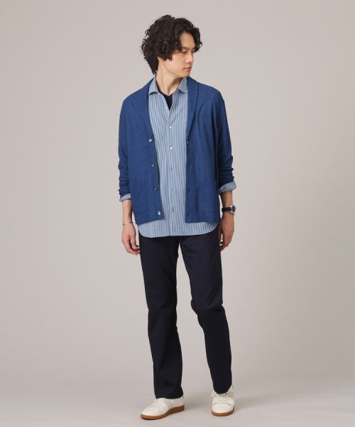 【抗菌防臭／7分袖】サッカージャージ ストライプシャツ また