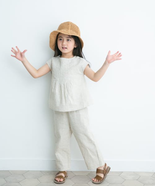 URBAN RESEARCH DOORS（Kids）(アーバンリサーチドアーズ（キッズ）)/『セットアップ対応』リネンコットン2WAYタックブラウス(KIDS)/img03