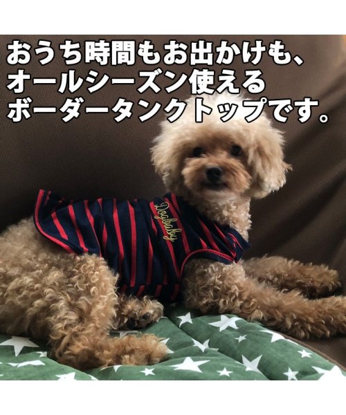 HAPPY DOG!!(はっぴーDOG！！)/ 犬 服 犬服 犬の服 DOG BABY ドッグベビー タンクトップ ボーダー ラグビー ドッグウェア 【春 夏 春夏 毛抜け防止 毛落ち防止 おしゃれ 可愛い/img13