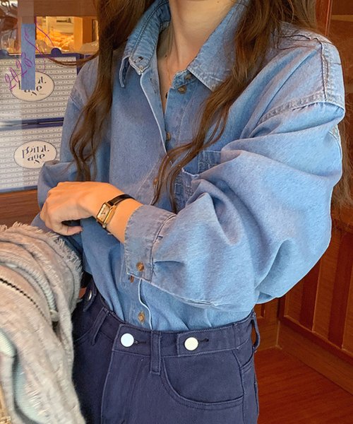 ARGO TOKYO(アルゴトウキョウ)/Big Pocket Denim Shirt 23001　ビッグポケットデニムシャツ　デニム　シャツ　ブラウス　トップス　春　秋　新作/img42