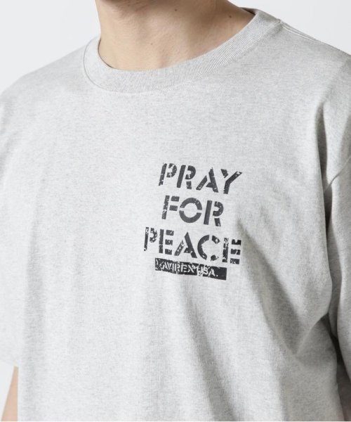 AVIREX(AVIREX)/《WEB&DEPOT限定》クルーネック Tシャツ プレイ フォー ピース/CREW NECK T－SHIRT PRAY FOR PEACE/img23