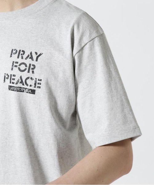 AVIREX(AVIREX)/《WEB&DEPOT限定》クルーネック Tシャツ プレイ フォー ピース/CREW NECK T－SHIRT PRAY FOR PEACE/img24