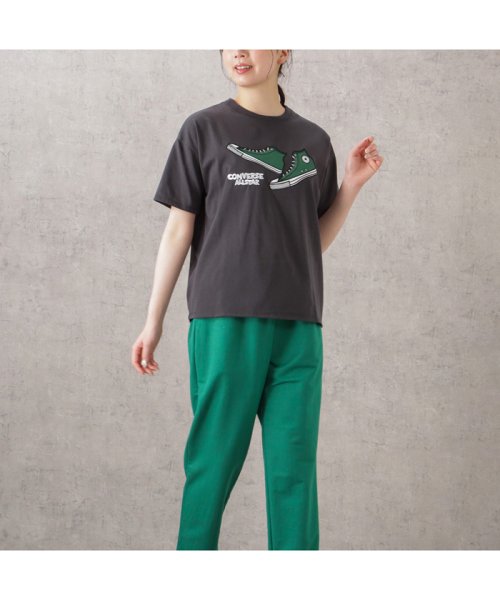 MAC HOUSE(women)(マックハウス（レディース）)/CONVERSE コンバース シューズアップリケ半袖Tシャツ 3282－5670/img05