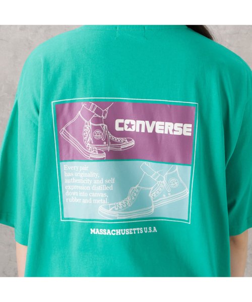 MAC HOUSE(women)(マックハウス（レディース）)/CONVERSE コンバース バックシューズプリントTシャツ 3282－5859/img06