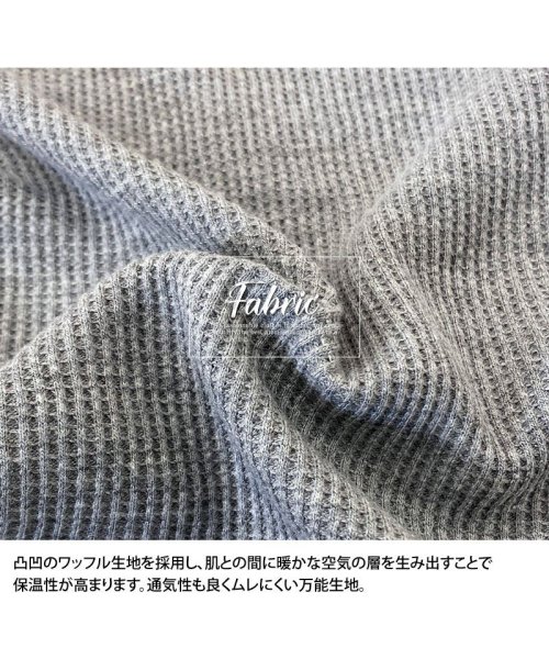 TopIsm(トップイズム)/AVIREX アビレックス ロングTシャツ メンズ 長袖 ロンT Tシャツ サーマル VネックTシャツ 無地 デイリーインナー カットソー/img15