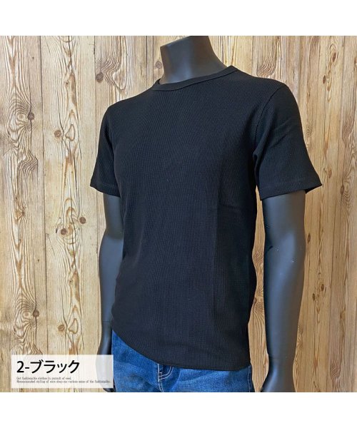 TopIsm(トップイズム)/AVIREX アビレックス Tシャツ メンズ 半袖 サーマル クルーネックTシャツ 無地 デイリーインナー カットソー /img05