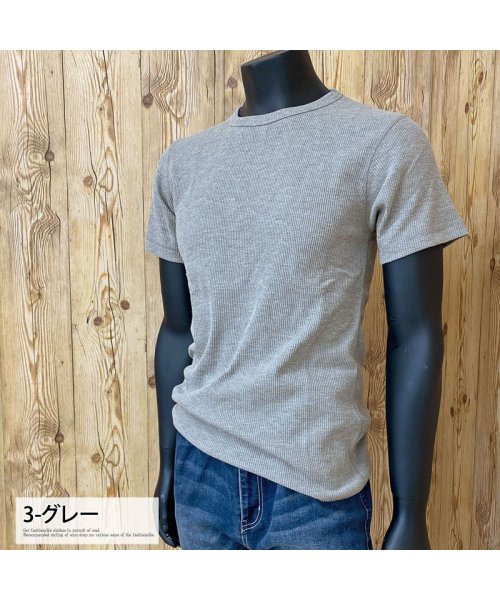 TopIsm(トップイズム)/AVIREX アビレックス Tシャツ メンズ 半袖 サーマル クルーネックTシャツ 無地 デイリーインナー カットソー /img07