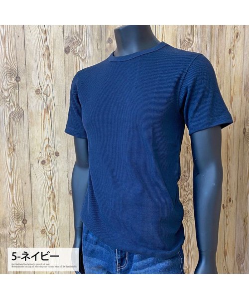 TopIsm(トップイズム)/AVIREX アビレックス Tシャツ メンズ 半袖 サーマル クルーネックTシャツ 無地 デイリーインナー カットソー /img11