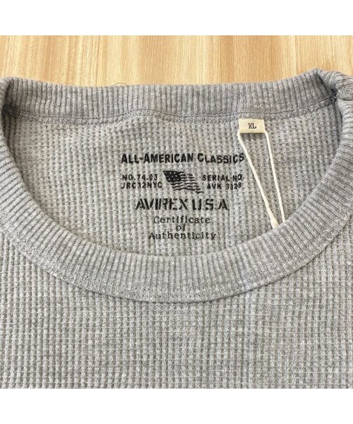 TopIsm(トップイズム)/AVIREX アビレックス Tシャツ メンズ 半袖 サーマル クルーネックTシャツ 無地 デイリーインナー カットソー /img16