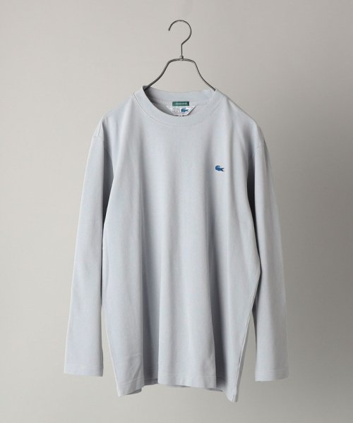 SHIPS MEN(シップス　メン)/【SHIPS別注】LACOSTE: ガーメントダイ ピケ ロングスリーブ Tシャツ (ロンT)/img09