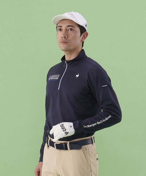 le coq sportif GOLF (ルコックスポルティフ（ゴルフ）)/EXcDRY長袖シャツ (吸汗速乾/UV CUT(UPF15)/高速ドライ/EXcDRY D－Tec（エクシードライ　ディーテック）【【アウトレット】/img08