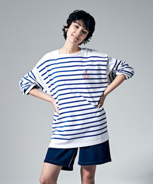 Penguin by Munsingwear(ペンギン　バイ　マンシングウェア)/”BOGEY MAN” BASQUE SHIRT/ボギーマン　バスクシャツ【アウトレット】/img01