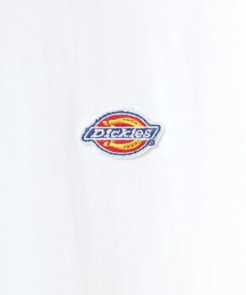 LAZAR(ラザル)/【Lazar】Dickies/ディッキーズ 別注 オーバーサイズ ロゴワッペン ワンポイント刺繍 Tシャツ/無地/リブライン リンガー メンズ 半袖 Tシャツ/img07