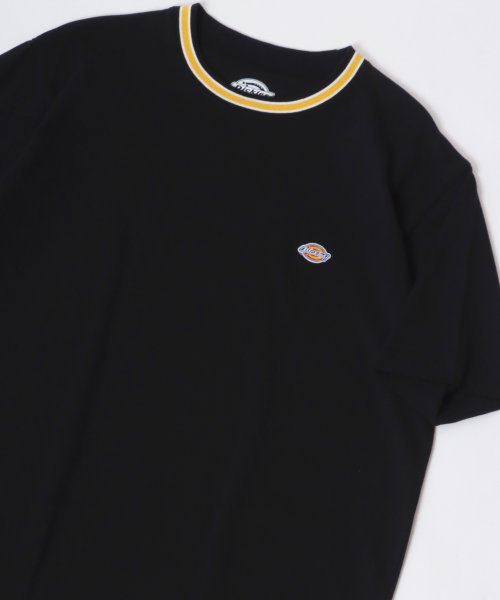 LAZAR(ラザル)/【Lazar】Dickies/ディッキーズ 別注 オーバーサイズ ロゴワッペン ワンポイント刺繍 Tシャツ/無地/リブライン リンガー メンズ 半袖 Tシャツ/img16