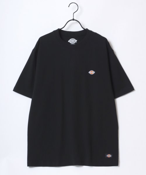 LAZAR(ラザル)/【Lazar】Dickies/ディッキーズ 別注 オーバーサイズ ロゴワッペン ワンポイント刺繍 Tシャツ/無地/リブライン リンガー メンズ 半袖 Tシャツ/img22