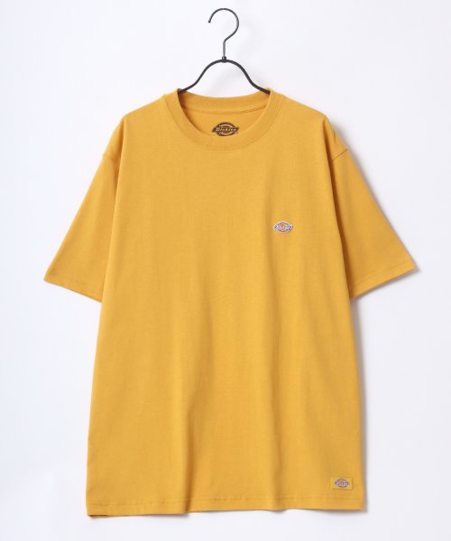 LAZAR(ラザル)/【Lazar】Dickies/ディッキーズ 別注 オーバーサイズ ロゴワッペン ワンポイント刺繍 Tシャツ/無地/リブライン リンガー メンズ 半袖 Tシャツ/img32