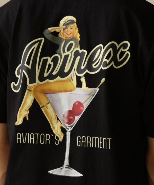 AVIREX(AVIREX)/《WEB&DEPOT限定》COCKTAIL LOGO PIN－UP SHORT SLEEVE T/Tシャツ/img08