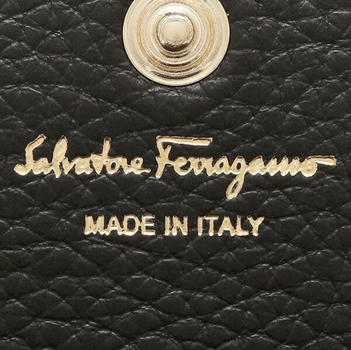 フェラガモ カードケース ガンチーノソフト ブラック レディース FERRAGAMO 220332 0750354 FERRAGAMO フェラガモ カードケース ガンチーノソフト ブラック レディース