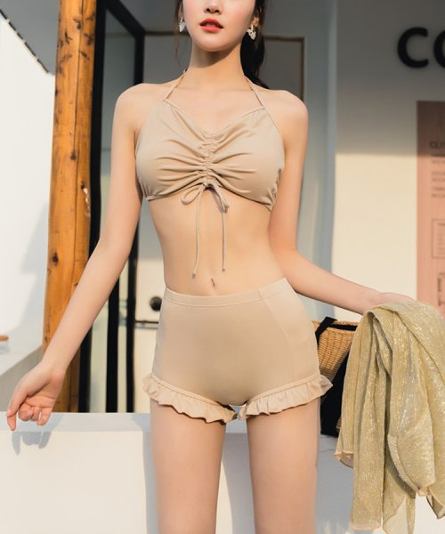 SEU(エスイイユウ)/ シースルートップス付き3点セット水着 ビーチウェア スイムウェア プール 日焼け対策 韓国ファッション SEU/img14