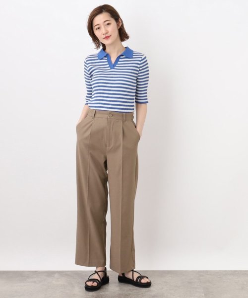 ソフトな清涼感！！シワになりにくいキレイ目ストレート夏パンツ！！