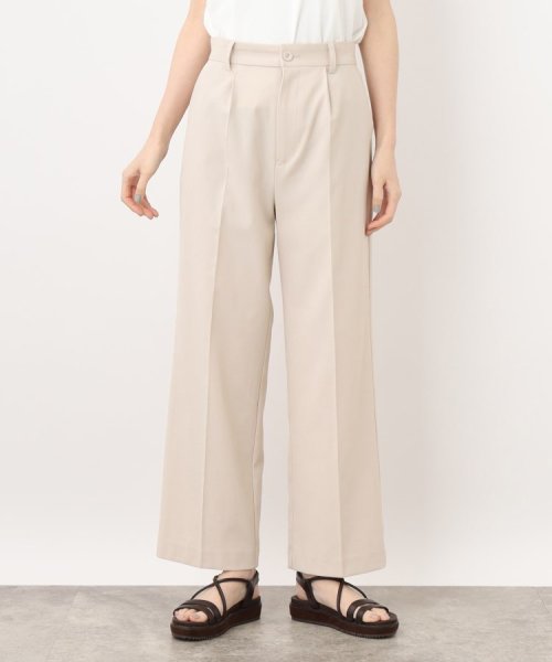 ソフトな清涼感！！シワになりにくいキレイ目ストレート夏パンツ！！