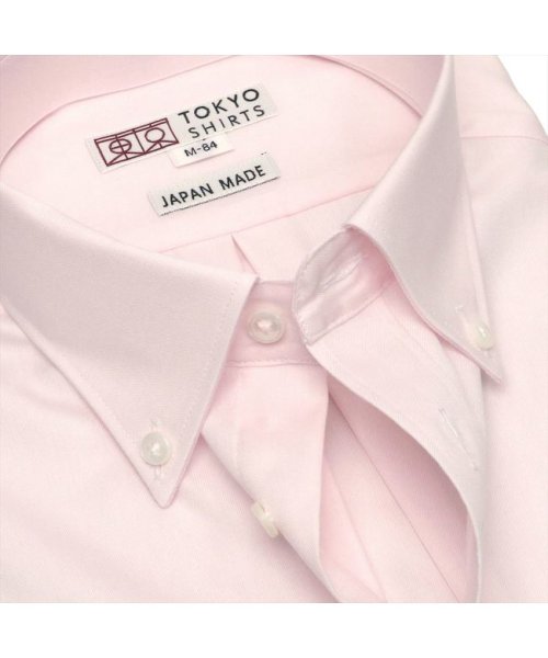 TOKYO SHIRTS(TOKYO SHIRTS)/【国内縫製】形態安定 ボタンダウン 綿100% 長袖ビジネスワイシャツ/img10