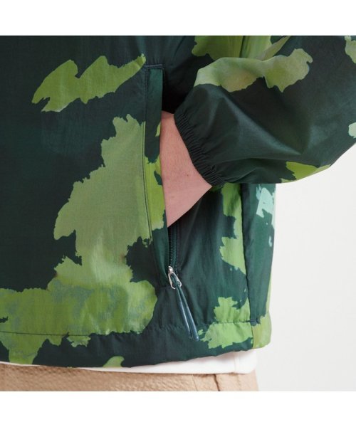 撥水 エクストラライトプリントフーデッドジャケット 