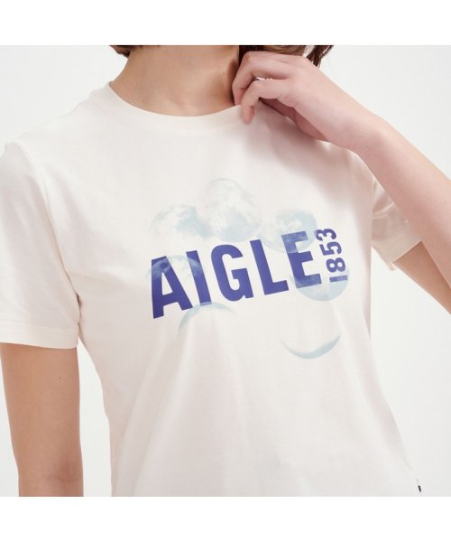 AIGLE(エーグル)/オーガニックコットン 吸水速乾 ショートスリーブグラフィックロゴTシャツ/img02