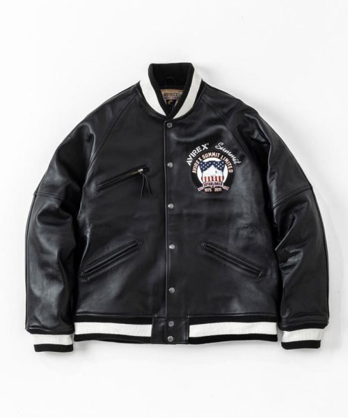 AVIREX(AVIREX)/《SUMMIT × AVIREX》LEATHER VARSITY JACKET/img01