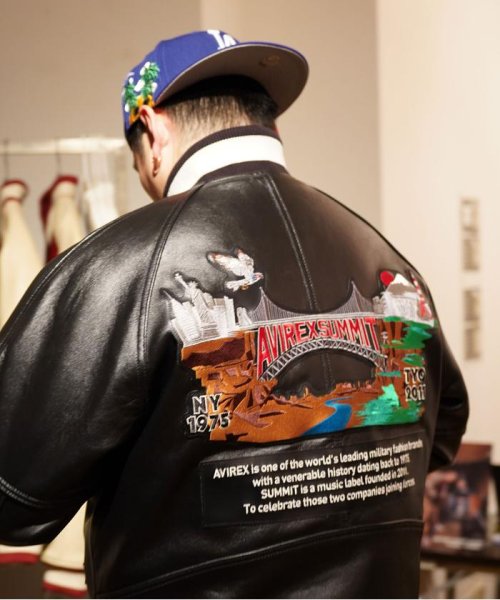 AVIREX(AVIREX)/《SUMMIT × AVIREX》LEATHER VARSITY JACKET/img08