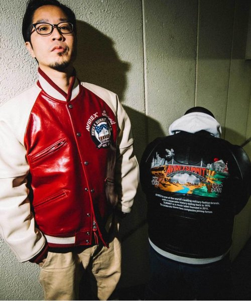 AVIREX(AVIREX)/《SUMMIT × AVIREX》LEATHER VARSITY JACKET/img19