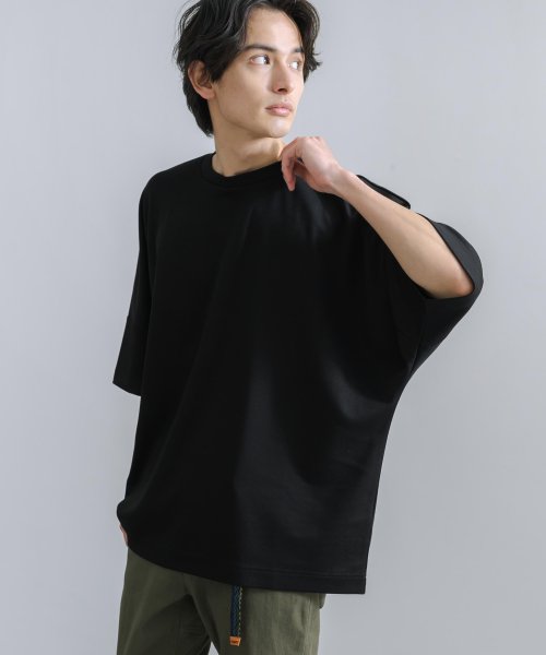 Rocky Monroe(ロッキーモンロー)/半袖Tシャツ ドルマンスリーブ ハーフ 無地 メンズ レディース シンプル カジュアル クルーネック ビッグシルエット オーバーサイズ ルーズ ゆったり カット/img06