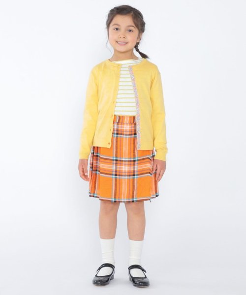 SHIPS KIDS(シップスキッズ)/O'NEIL of DUBLIN:100～130cm / リネン チェック キルト スカート/img03