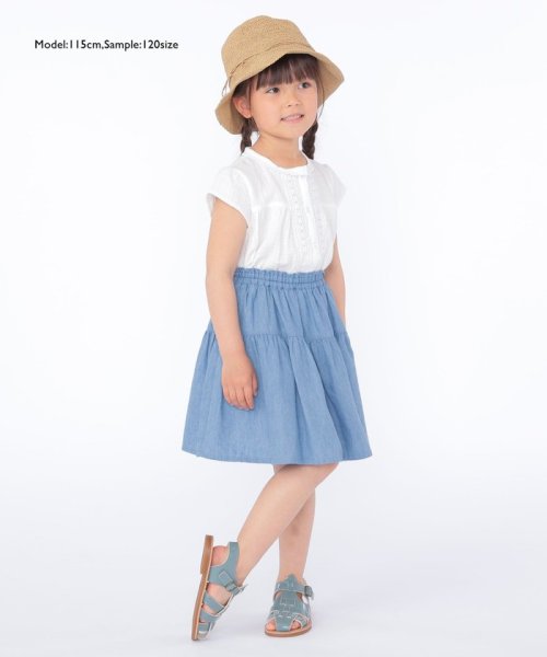 SHIPS KIDS(シップスキッズ)/SHIPS KIDS:100～130cm / ティアード デニム スカート/img11