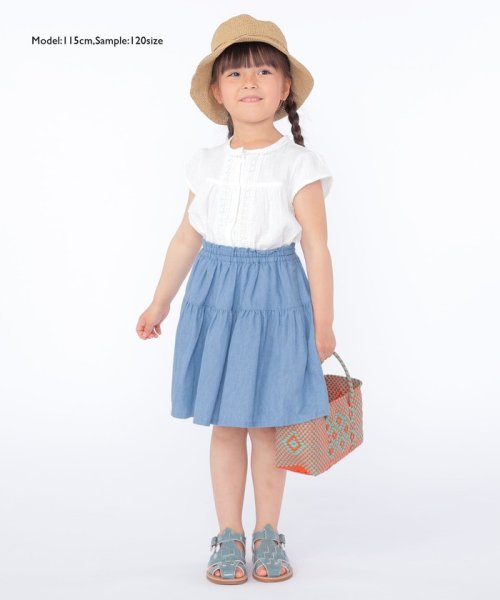 SHIPS KIDS(シップスキッズ)/SHIPS KIDS:100～130cm / ティアード デニム スカート/img13