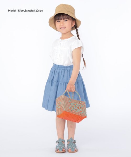 SHIPS KIDS(シップスキッズ)/SHIPS KIDS:100～130cm / ティアード デニム スカート/img14