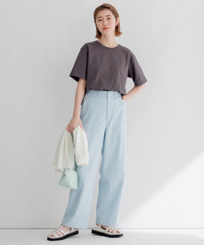 tシャツ Tシャツ DCHコットン ベーシック Tシャツ 23区 蛯原友里さん着用DCHコットン ベーシック Tシャツ （ホワイト