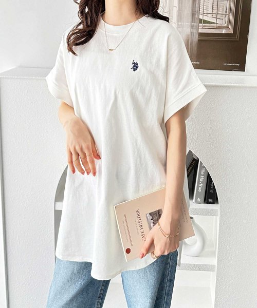 GeeRA(ジーラ)/【U.S. POLO ASSN.】綿100％フレンチスリーブTシャツ/img17