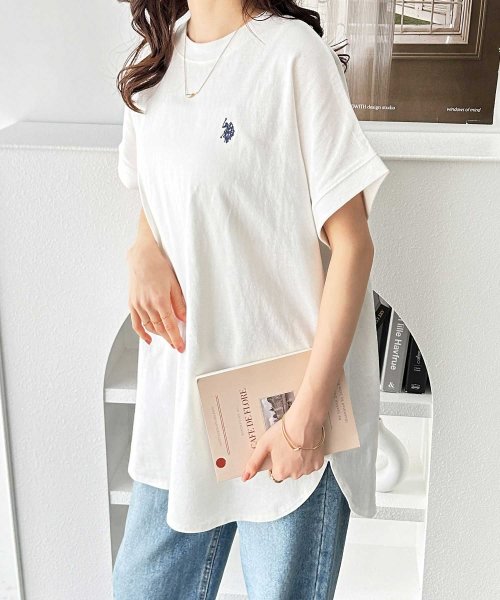 GeeRA(ジーラ)/【U.S. POLO ASSN.】綿100％フレンチスリーブTシャツ/img18