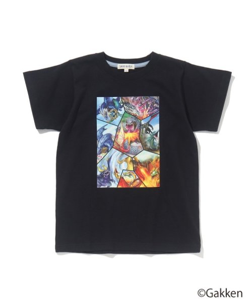 SHOO・LA・RUE(Kids) (シューラルーキッズ)/【最強王図鑑×SHOO・LA・RUE】8分割プリントTシャツ/img01