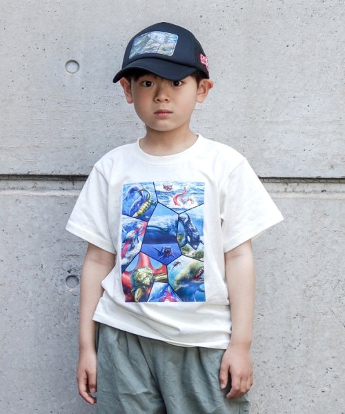 SHOO・LA・RUE(Kids) (シューラルーキッズ)/【最強王図鑑×SHOO・LA・RUE】8分割プリントTシャツ/img12