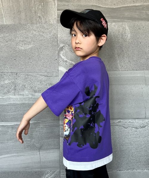 SHOO・LA・RUE(Kids) (シューラルーキッズ)/【最強王図鑑×SHOO・LA・RUE】裾レイヤードTシャツ/img19