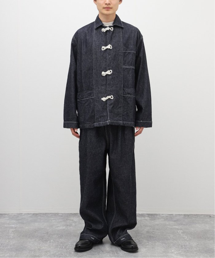 【INNAT / インアット】 SILK DENIM PAJAMA JACKET J02 【INNAT / インアット】 SILK DENIM PAJAMA JACKET J02