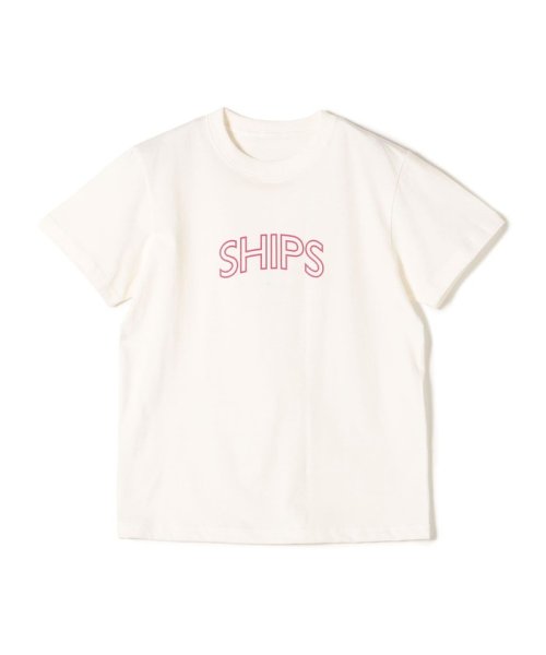 SHIPS WOMEN(シップス　ウィメン)/《一部追加予約》* SHIPS ラウンド プリント ロゴ TEE ◆/img10