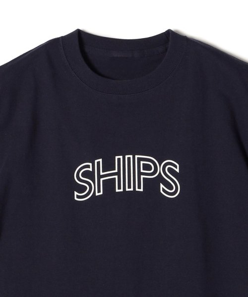 SHIPS WOMEN(シップス　ウィメン)/* SHIPS ラウンド プリント ロゴ TEE ◇/img26