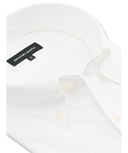 GRAND-BACK(グランバック)/【大きいサイズ】グランバック/GRAND－BACK アルティマ ボタンダウン 半袖 ニットシャツ 半袖 シャツ メンズ ワイシャツ ビジネス yシャツ 速乾 ノ/img01