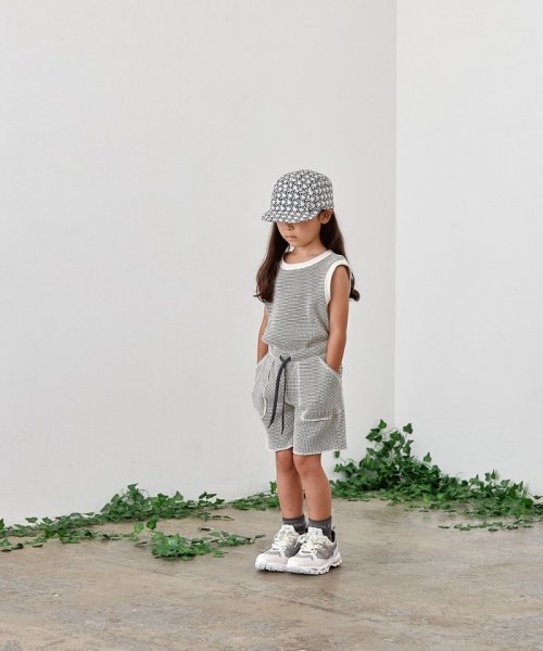 SHIPS KIDS(シップスキッズ)/【セットアップ対応商品】MOUN TEN.:110～140cm / バイカラー ワッフル ショーツ/img01