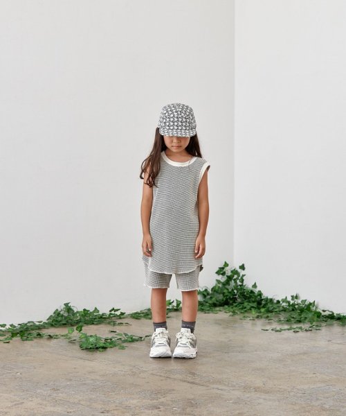 SHIPS KIDS(シップスキッズ)/【セットアップ対応商品】MOUN TEN.:110～140cm / バイカラー ワッフル ショーツ/img05