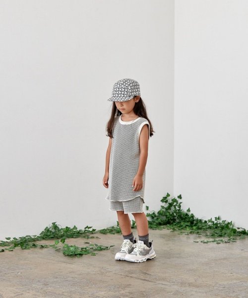 SHIPS KIDS(シップスキッズ)/【セットアップ対応商品】MOUN TEN.:110～140cm / バイカラー ワッフル ショーツ/img08