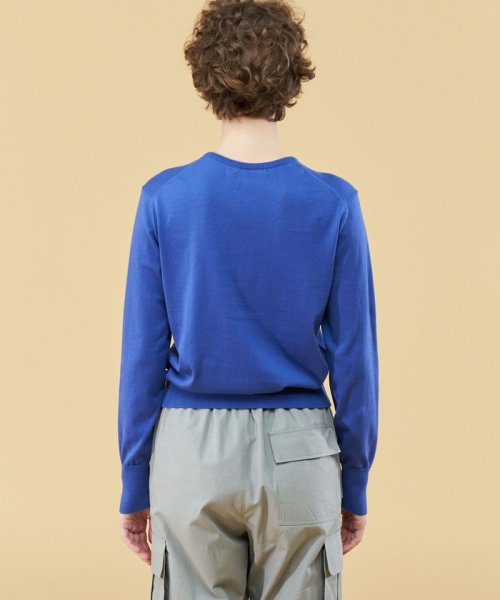 エクストラファインゲージコットン クルーネックカーディガン エクストラファインゲージコットン クルーネックカーディガン U1516235298(11583円)